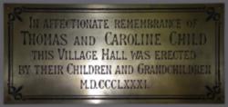Commerative plaque dated 1881