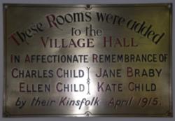 Commerative plaque dated 1915