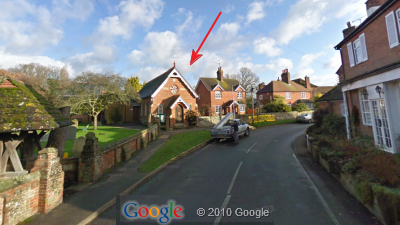 Google StreetView of Village Hall approached from West